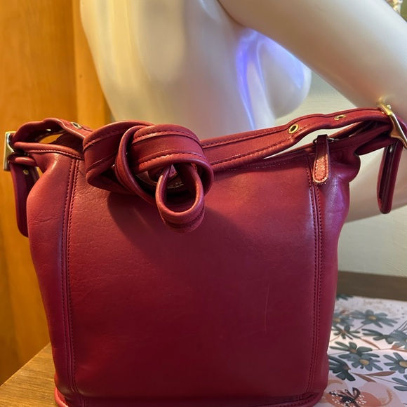 Coach Red Vintage Slim Duffle - Picture 6 of 8
